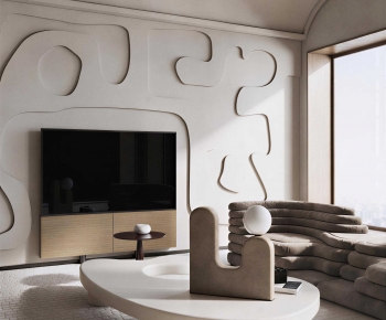 Modern A Living Room-ID:747296097