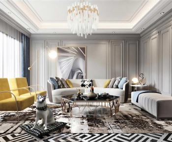 Simple European Style A Living Room-ID:821350103