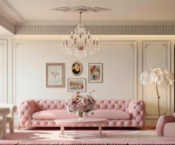 French Style A Living Room-ID:117897998