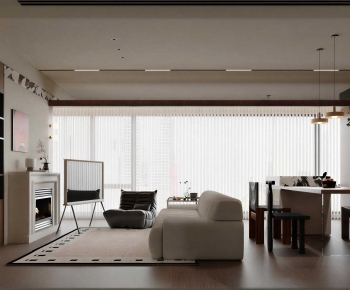 Modern A Living Room-ID:166764029