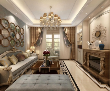 European Style A Living Room-ID:165090617