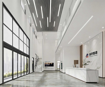 Modern Office Reception Desk-ID:960235124