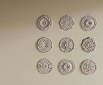 French Style Plaster Carved Top Plate-ID:641850952
