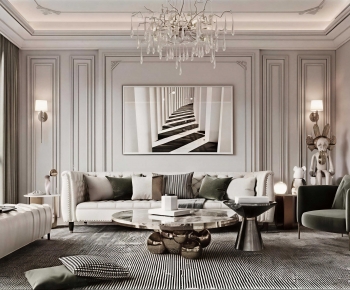Modern A Living Room-ID:579900035