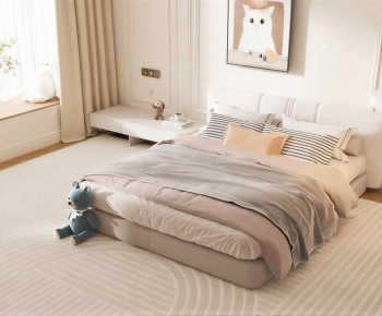Modern Double Bed-ID:534917121