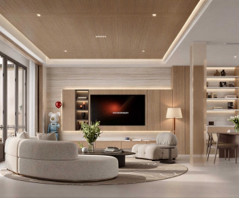 Modern A Living Room-ID:389111043