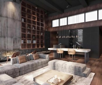 Modern A Living Room-ID:700242042
