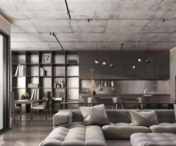 Industrial Style A Living Room-ID:843331106