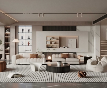 Modern A Living Room-ID:598599924