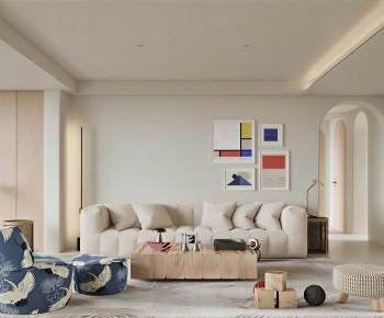Modern A Living Room-ID:771334897