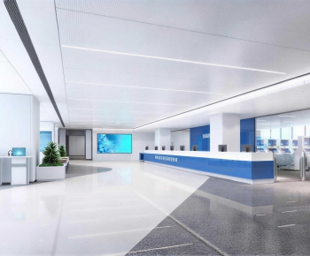 Modern Office Reception Desk-ID:961803915