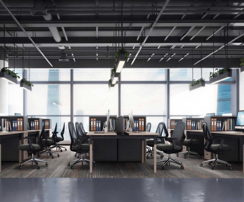 Modern Office Reception Desk-ID:716459994