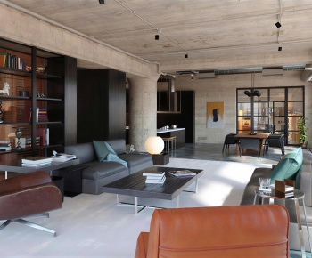 Industrial Style A Living Room-ID:571351059