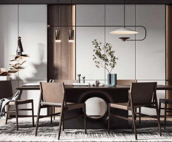 Modern Dining Table And Chairs-ID:763842116