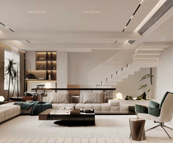 Modern A Living Room-ID:109820431