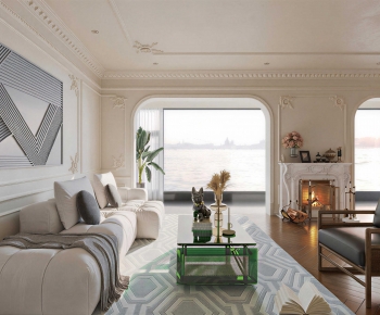 Modern A Living Room-ID:594547038