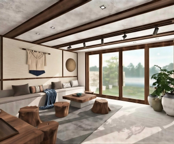 Japanese Style A Living Room-ID:284570933