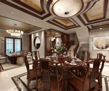 New Chinese Style Dining Room-ID:835995916