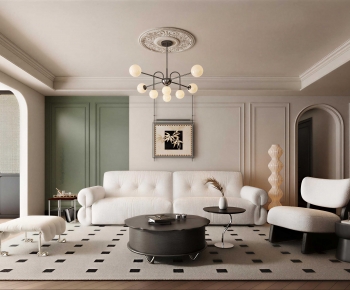 French Style A Living Room-ID:520344024