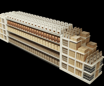 Modern Supermarket Shelf-ID:349258906