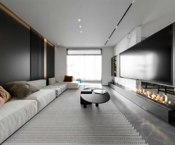 Modern A Living Room-ID:676986931