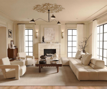 French Style A Living Room-ID:852058895