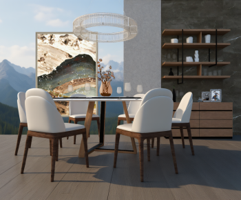 Modern Dining Table And Chairs-ID:145526893
