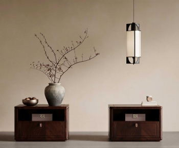 New Chinese Style Bedside Cupboard-ID:247581063