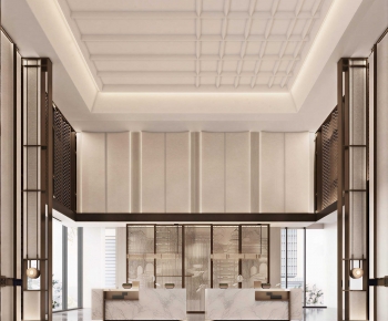 New Chinese Style Lobby Hall-ID:668093923