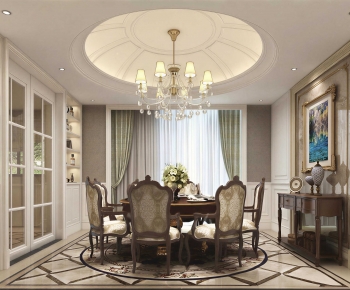 Simple European Style Dining Room-ID:831325056