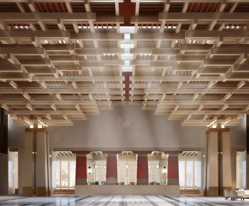 New Chinese Style Lobby Hall-ID:685477978