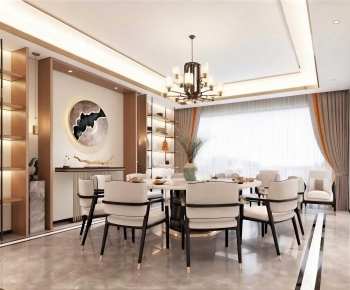 New Chinese Style Dining Room-ID:169640065