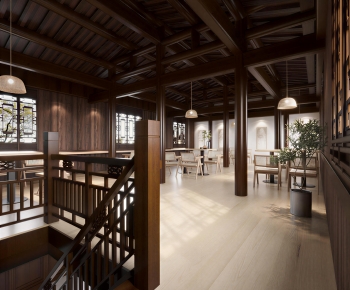 New Chinese Style Teahouse Tea House-ID:330250376
