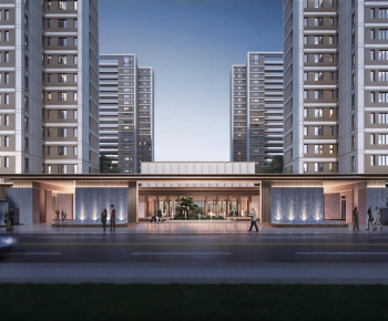 Modern Residential Building-ID:951058967