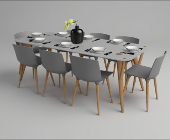 Modern Dining Table And Chairs-ID:569386014