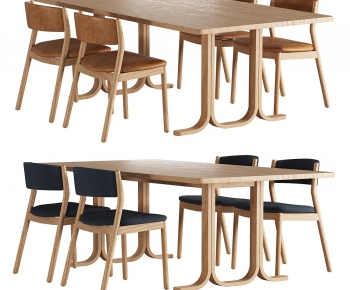 Nordic Style Dining Table And Chairs-ID:894402981