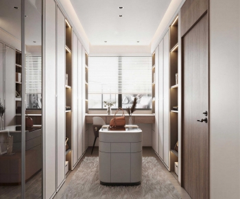 Modern Clothes Storage Area-ID:513202913