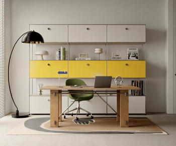 Modern Computer Desk And Chair-ID:669529911