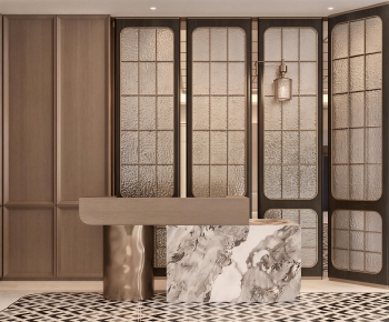 New Chinese Style Reception Desk-ID:294692992