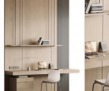 Modern Computer Desk And Chair-ID:838704114