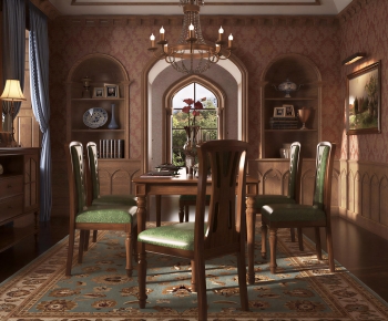 European Style Dining Room-ID:444793949