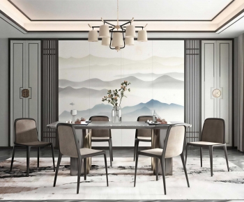New Chinese Style Dining Room-ID:501488925