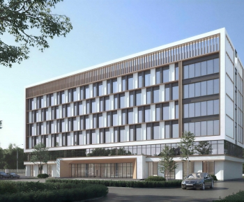Modern Appearance Of Commercial Building-ID:370004899