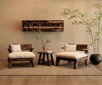 New Chinese Style Lounge Chair-ID:429409985