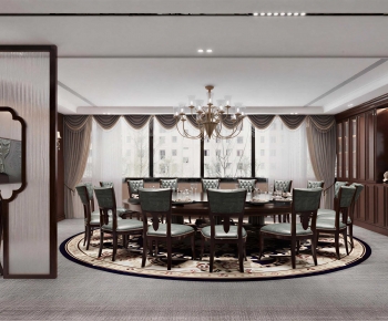 New Chinese Style Dining Room-ID:964109966