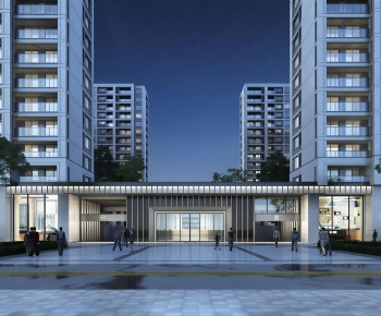 Modern Residential Building-ID:417933946