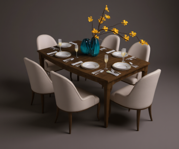 Modern Dining Table And Chairs-ID:778059969