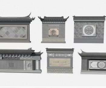 Chinese Style Landscape Wall-ID:815704111