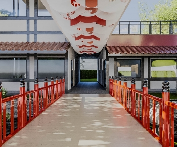 New Chinese Style Exhibition Hall-ID:830698977