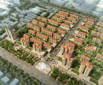 European Style Architectural Bird's-eye View Planning-ID:354376081